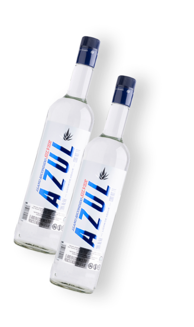 Botellas Llano Azul